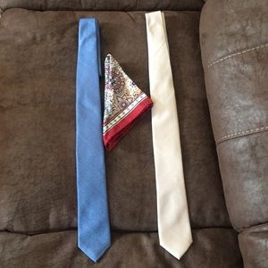 Joseph Abboud neck ties and handkerchief